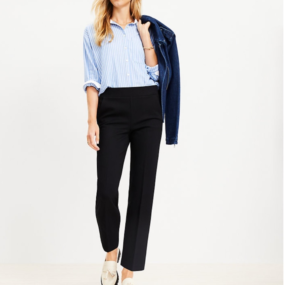 NWT Pull On Straight Pants in Ponte
